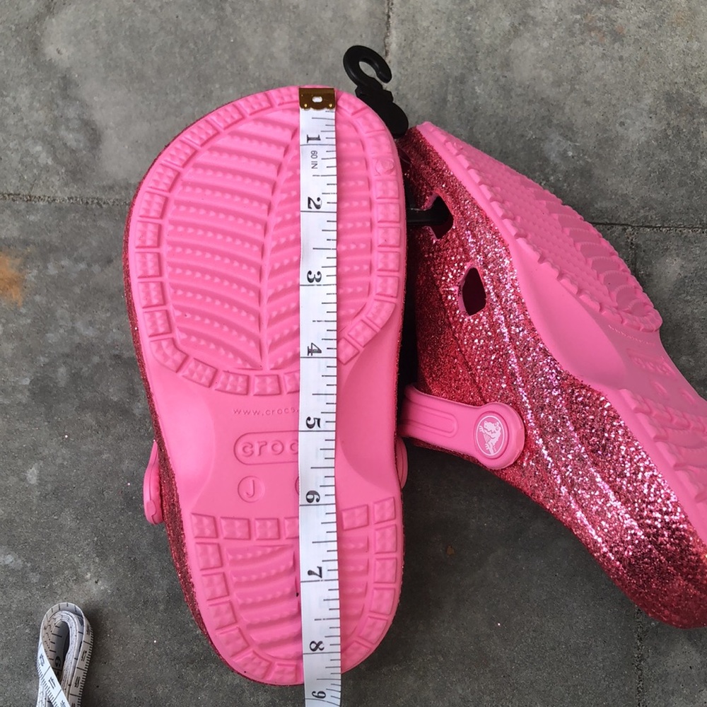 Crocs Kids Baya Glitter Clogs Pink-New - Picture 9 of 11
